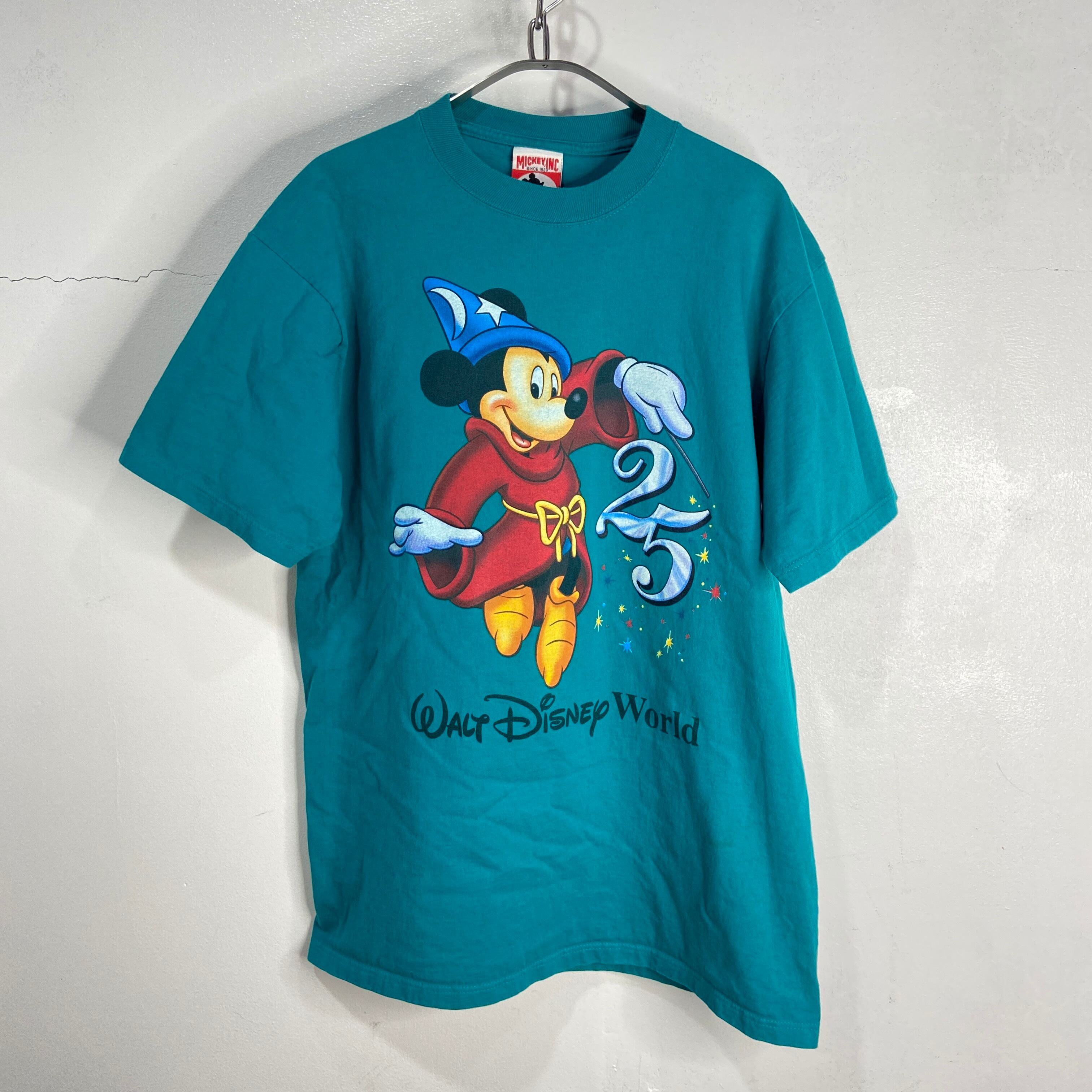 送料無料』ミッキーマウス 90s ファンタジア キャラクターTシャツ 25 