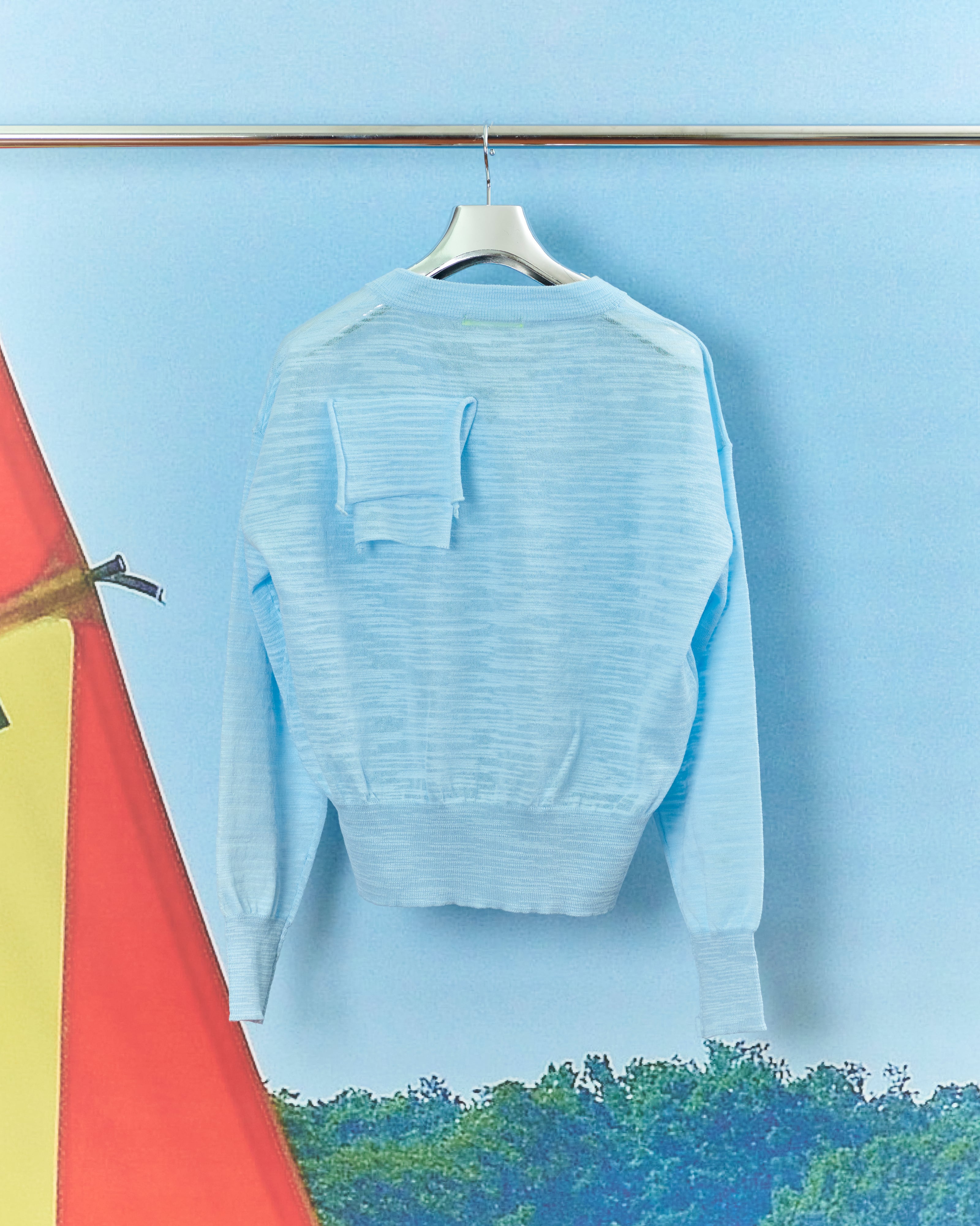 kotoha yokozawa - TD V-NECK SHEER KNIT ：Ramune｜シアー／Vネック