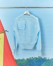 kotoha yokozawa - TD V-NECK SHEER KNIT :Ramune|シアー/Vネック/デコレーション