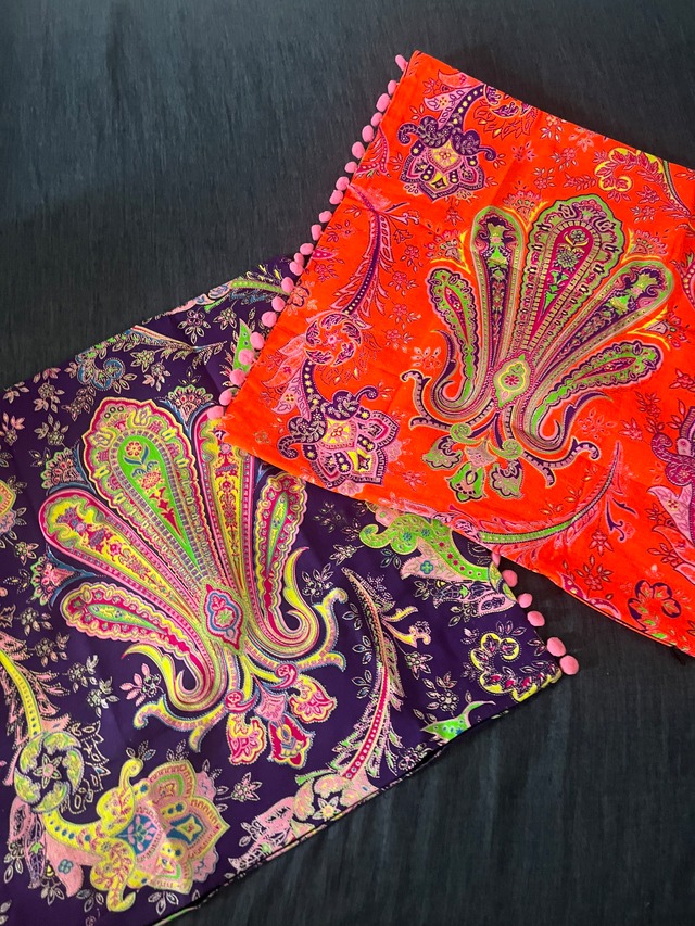 クッションカバーwithポンポン❤️オレンジ