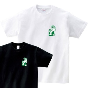 伝統的な和柄模様と和モチーフとのコンビネーション ワンポイント Tシャツ cl32