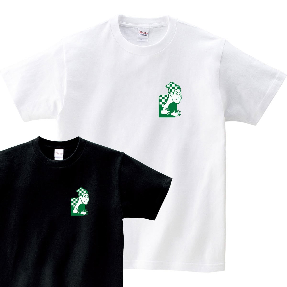 伝統的な和柄模様と和モチーフとのコンビネーション ワンポイント Tシャツ cl32