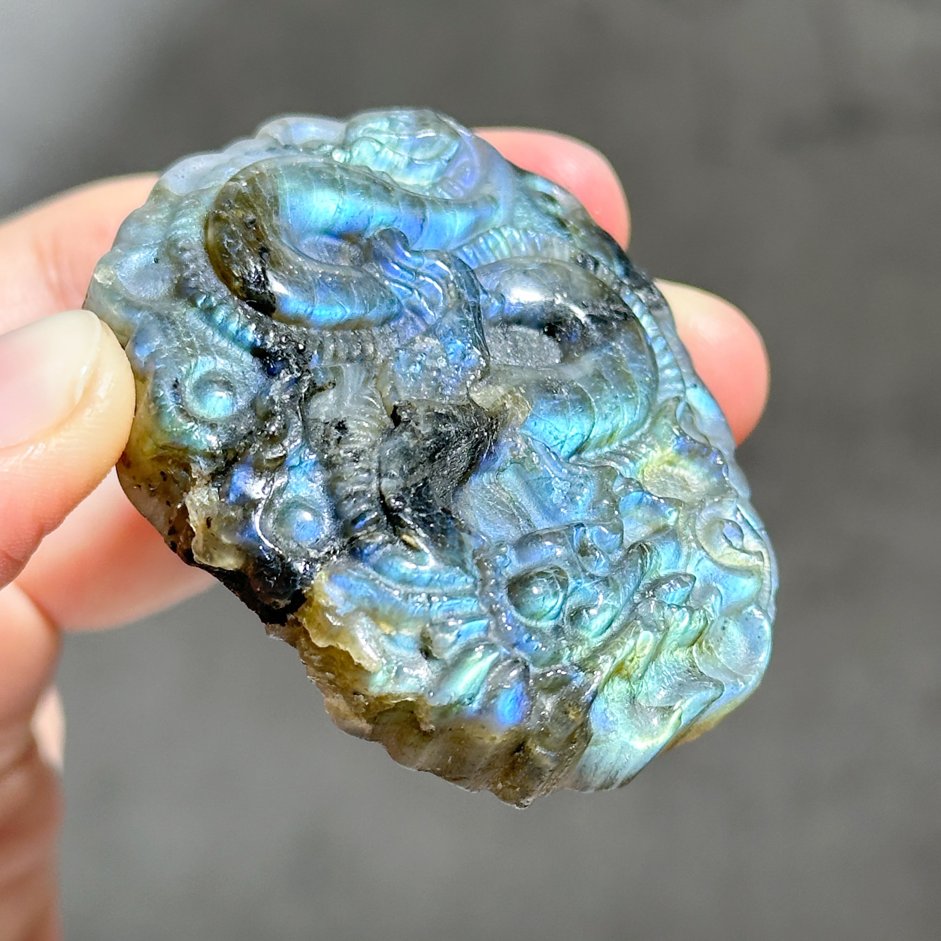 ラブラドライト 龍42◇ Labradorite◇天然石・鉱物・パワーストーン