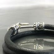 PIPE HOOK LEATHER BRACELET / パイプフックレザーブレスレット