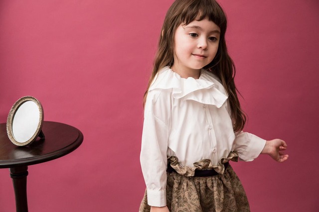 Frill collar SH         white              XL size(125~135cm)