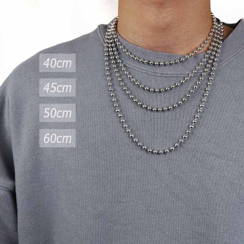 品揃え豊富で品揃え豊富でボールチェーン ネックレス 6mm 50cm