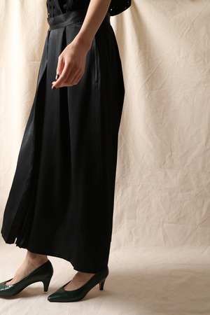 Cacharel Pleated Combination Skirt