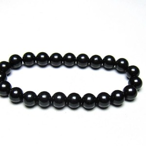 シュンガイト ブレスレット 8mm 一点物 メール便可 111-49696