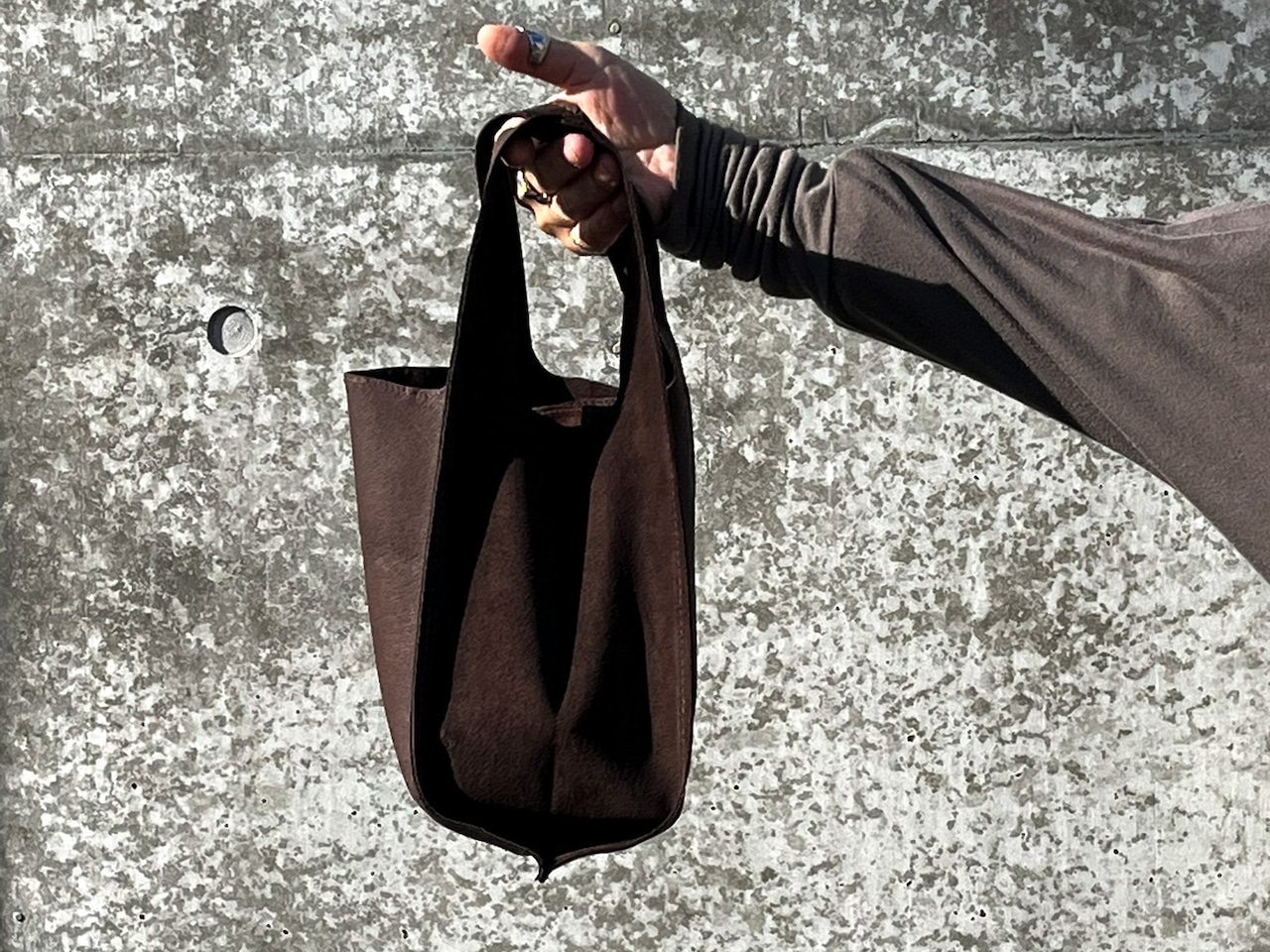 【限定カラー】レジ袋のような革袋・S