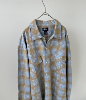 -Stussy- Vintage 90s L Check Shirt