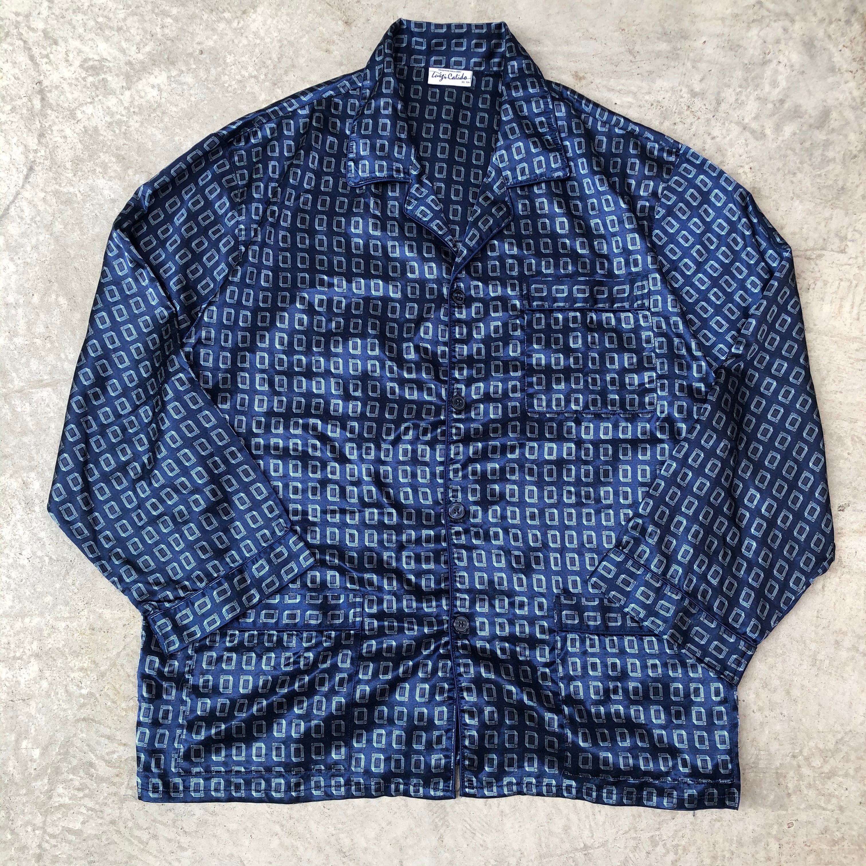 Euro satin pajama shirts 古着 ビンテージ ユーロ サテン パジャマ