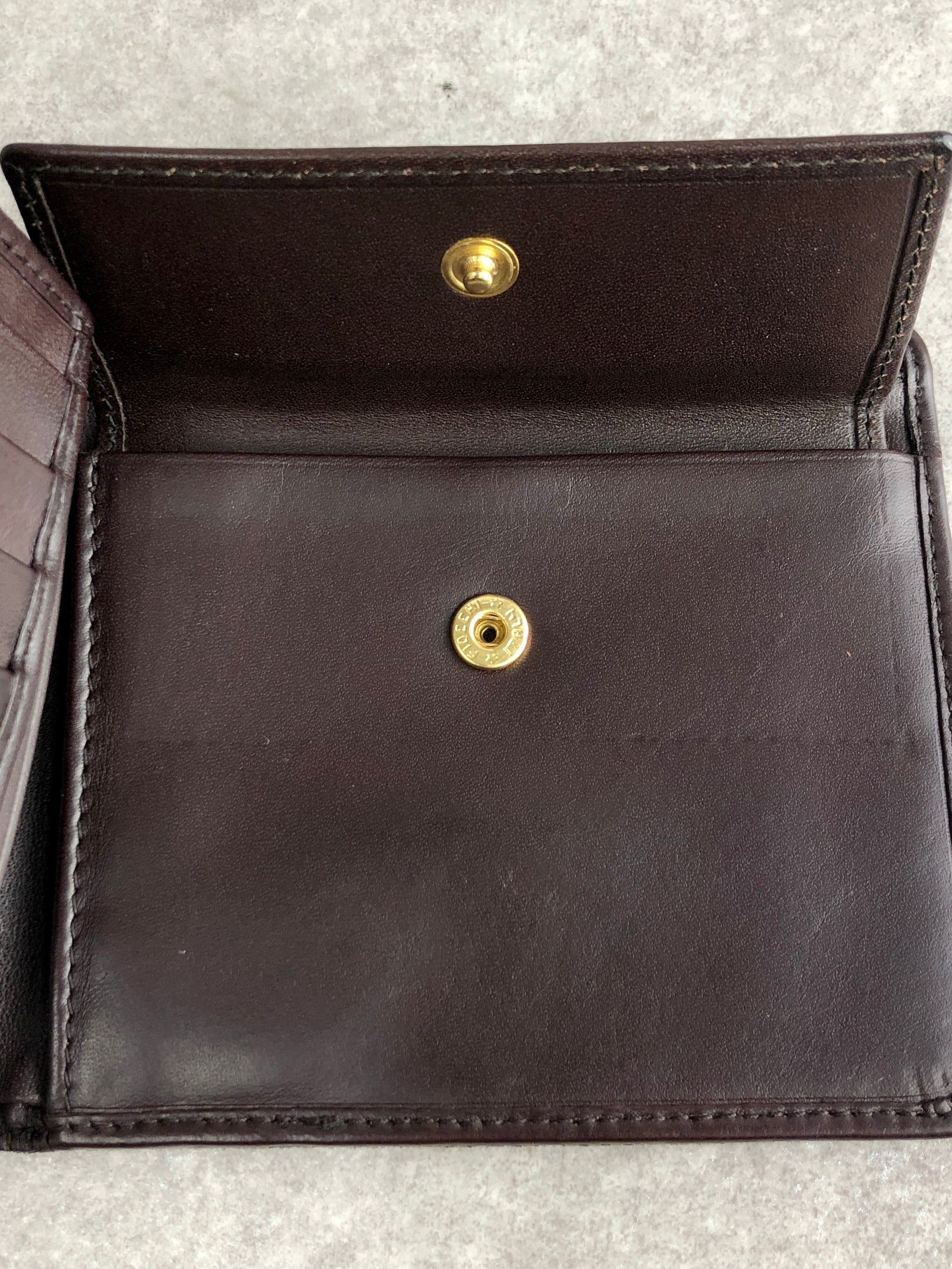 CELINE セリーヌ ブラゾン 財布 ブラウン ジャガード 二つ折り財布