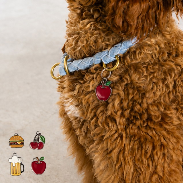 【Hoippo MyFamily】PET ID TAG 名入れ FOOD - 4種類 - 迷子札