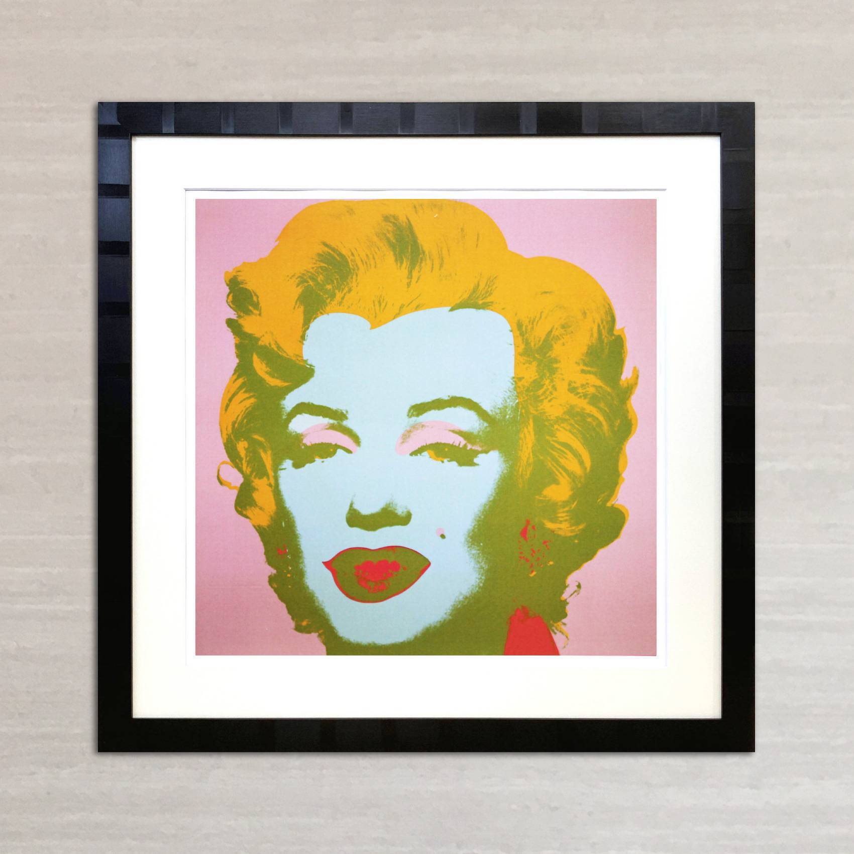 アンディ・ウォーホル「マリリン・モンロー(ペイルピンク)1967」展示用フック付大型サイズジークレ ポップアート 絵画 Andy Warhol