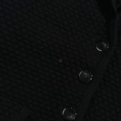 カシミヤ100% Marisa Christina マリサクリスティーナ 凹凸編み ニット カーディガン ジャケット M /ブラック レディース