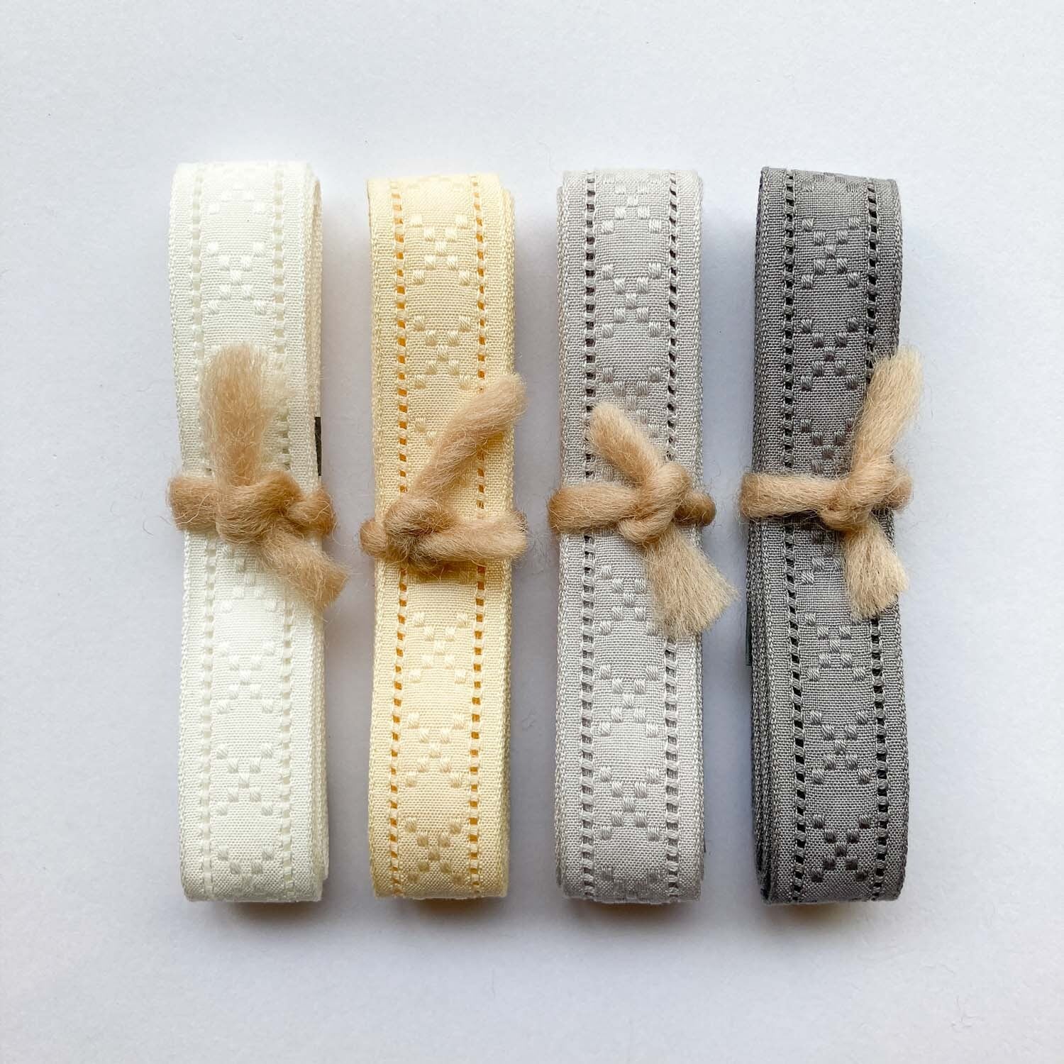 再入荷〉SHINDO X柄ナチュラルレーシィリボン（15mm/1m〜） | Dua