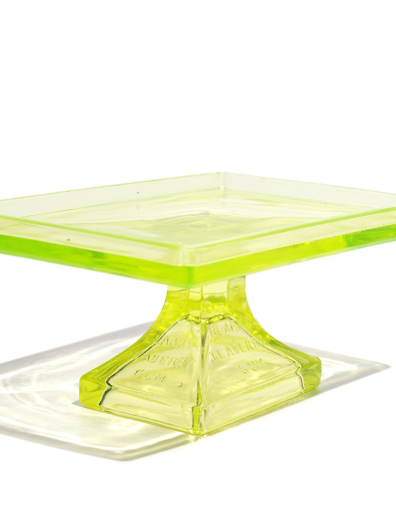 1900-20s Glass tray (Uranium glass)