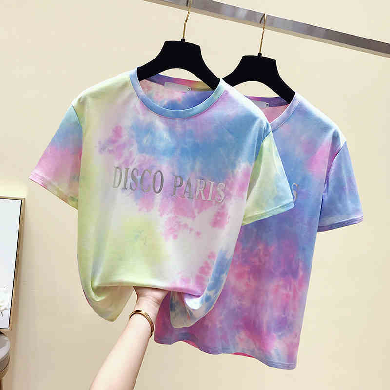 くすみパステルマーブルカラーtシャツ タイダイ染め風 韓国レディースファッション 通販 Unique Factor ユニークファクター くすみパステルマーブルカラーtシャツ タイダイ染め風 韓国レディースファッション 通販 Unique Factor ユニークファクター