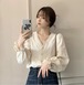 秋新作　レディースTシャツ　トップス★おしゃれ★長袖シャツ　