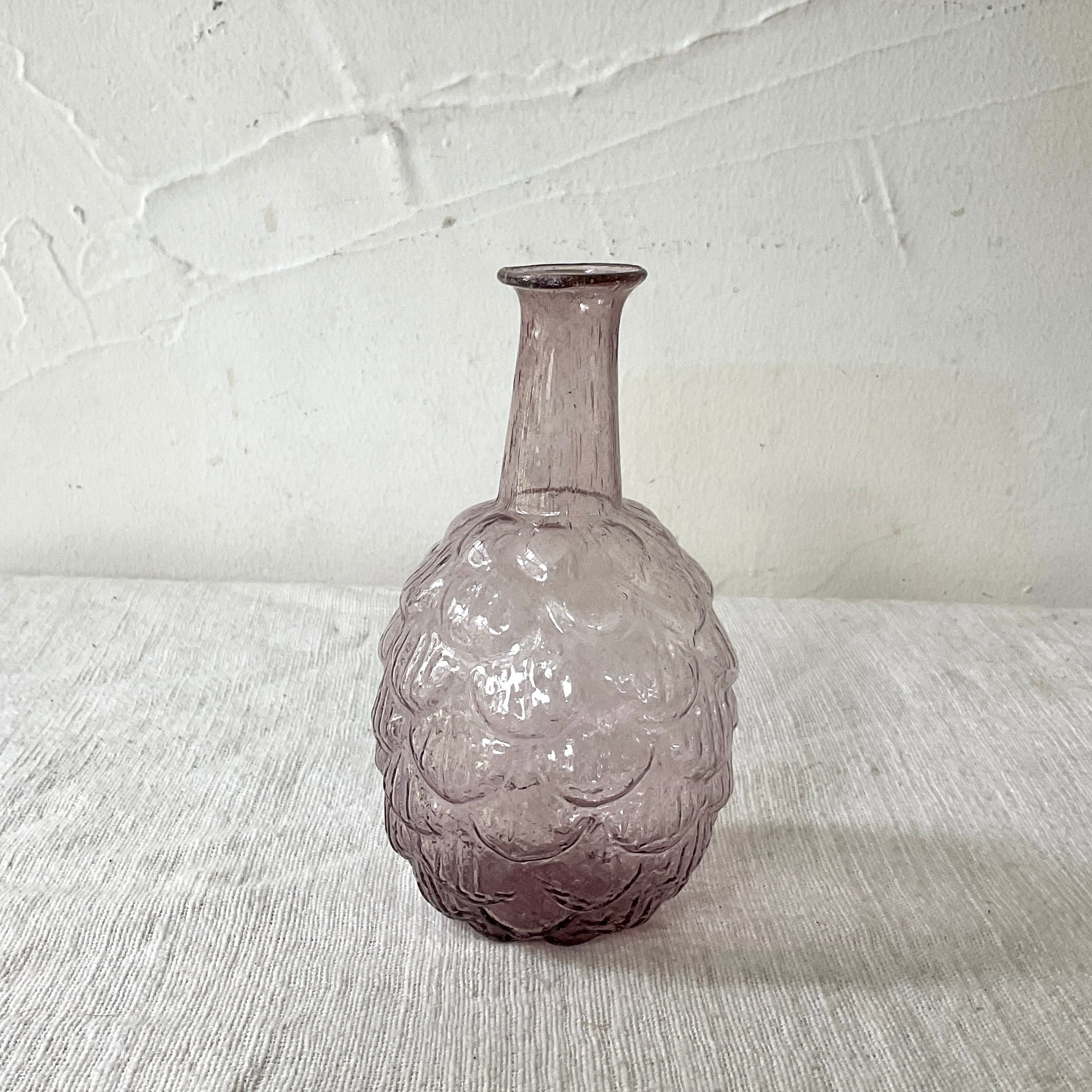 レトロ！フラワーベース　ヴィンテージガラス花瓶 レッド/足は金箔入高台 ガラス花瓶/赤/昭和レトロ/フラワーベース | 骨董・アンティークの