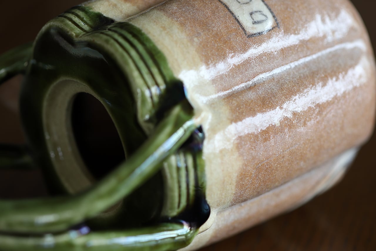 鳴海織部 輪花銚子 作・加藤二三男 工房・五平窯 美濃焼 | にっこう