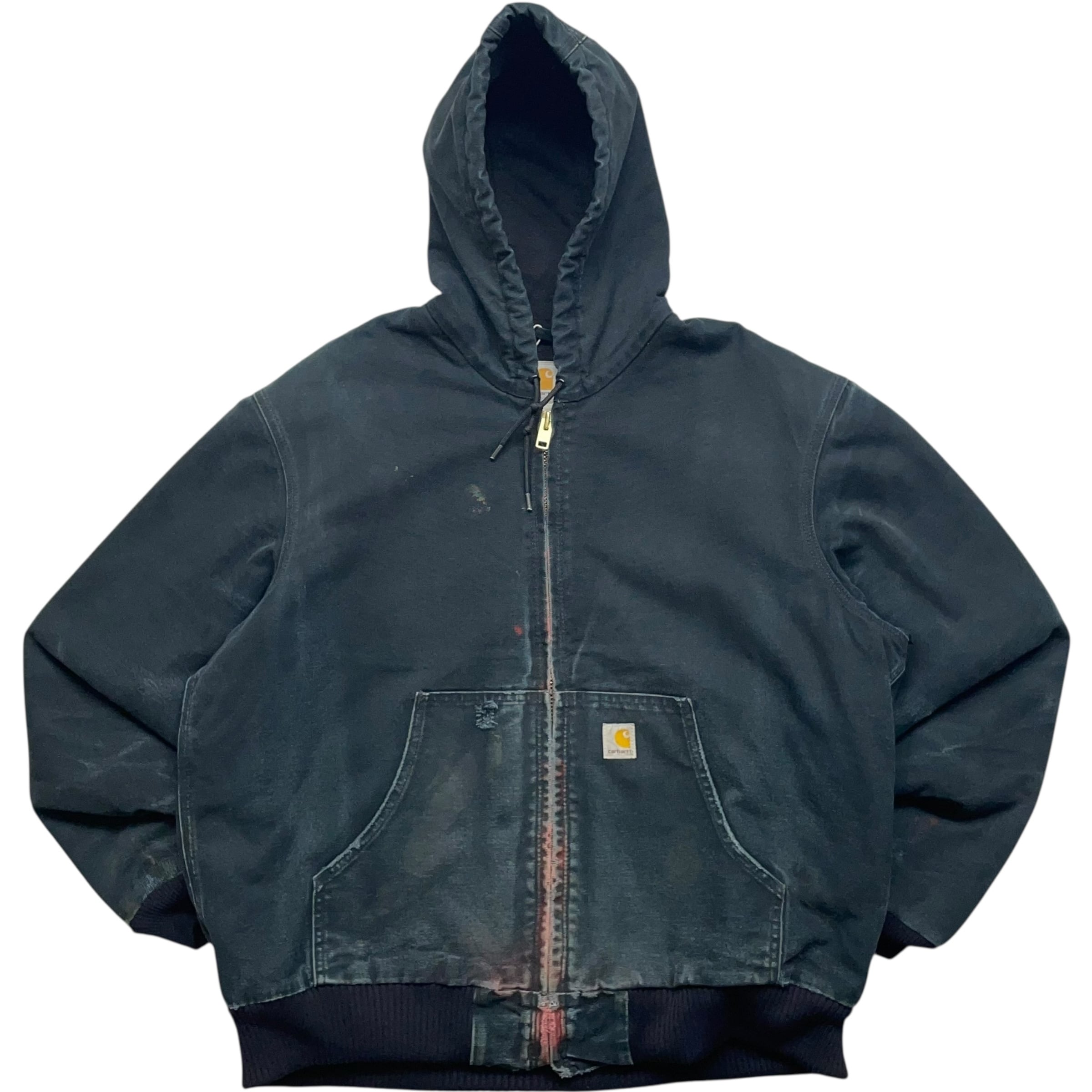 《L》 Carhartt カーハート アクティブジャケット ワークジャケット ブラック フェード ハチノス ブラック no.9404