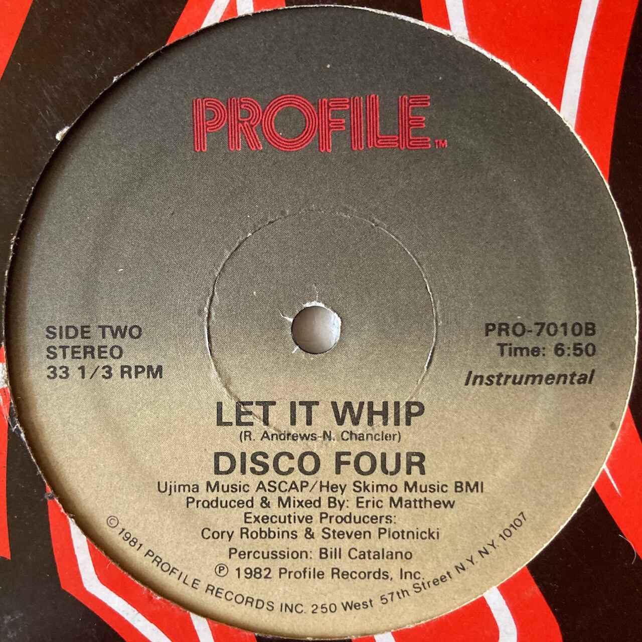 【Used / 12"】 DISCO FOUR / Whip Rap AgriTribeMusic NEW / Used