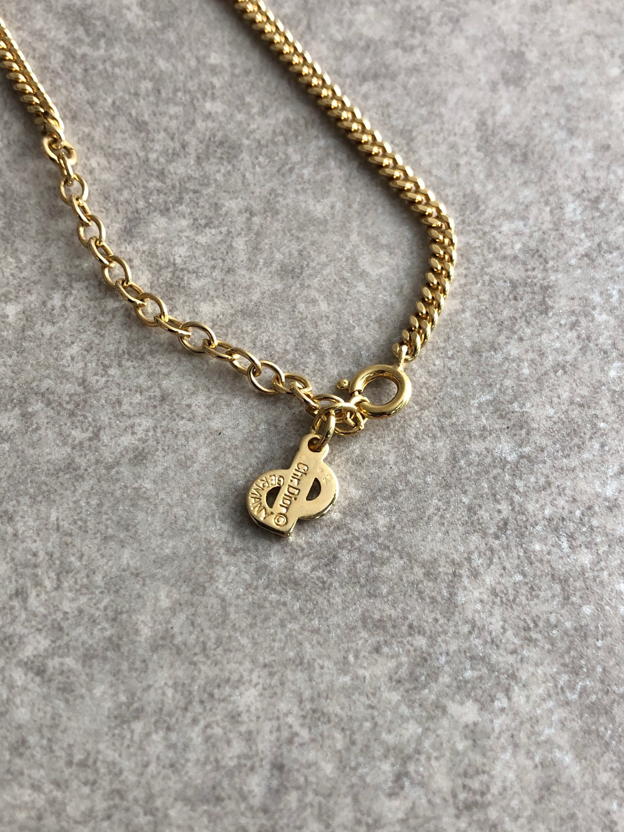 Christian Dior クリスチャン ディオール ネックレス ゴールド DIOR