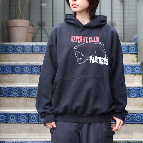 USA VINTAGE ANIMAL PRINT SWEAT HOODIE/アメリカ古着アニマルプロントスウェットフーディー(パーカー)