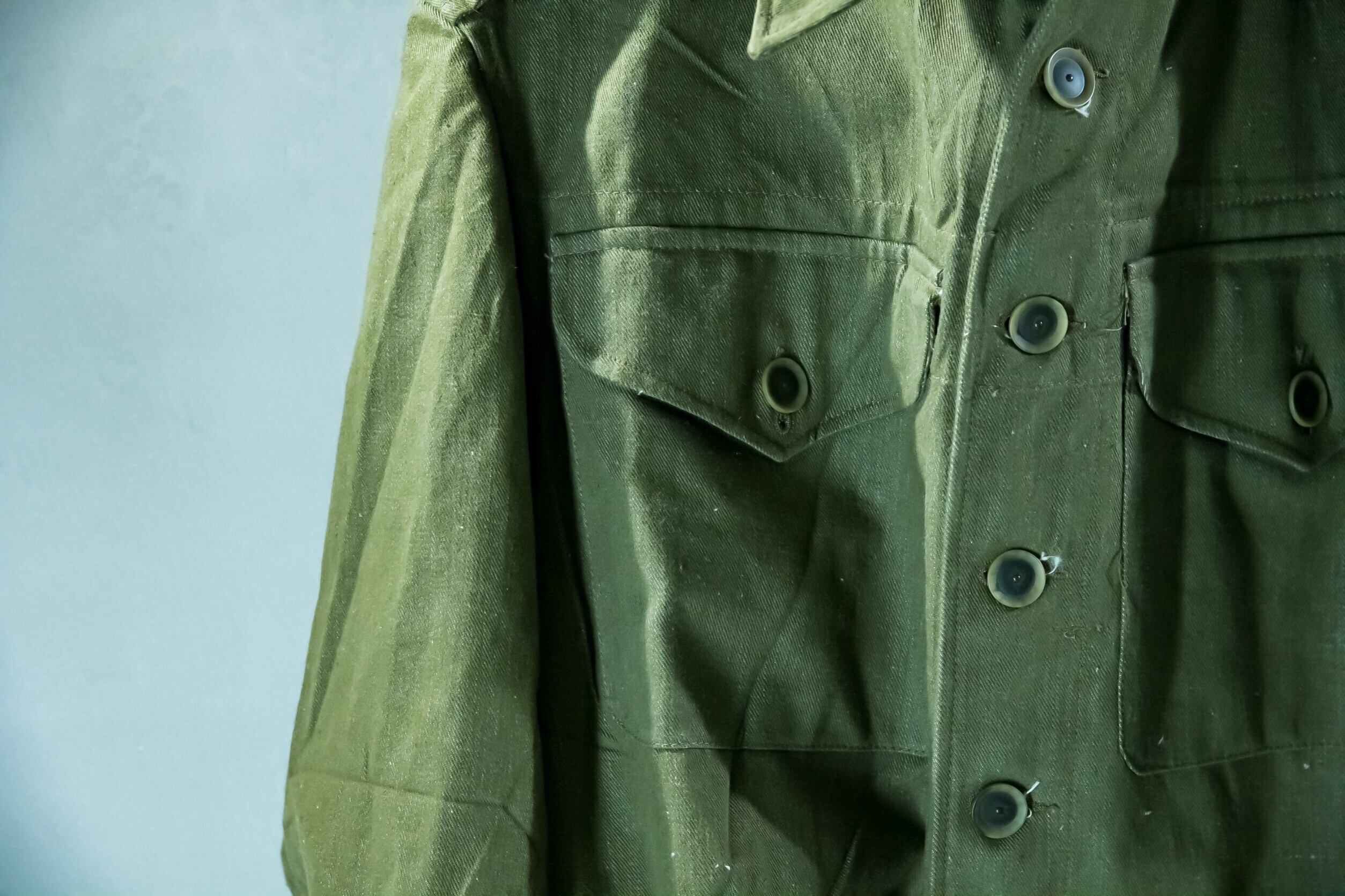 イギリス軍 50年代VINTAGEグリーンデニムジャケット DEADSTOCK