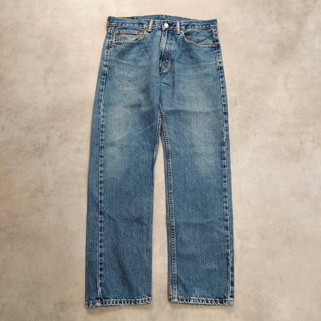 リーバイス505 Levis W34 ブルーデニム 青 ヒゲ 古着 17208