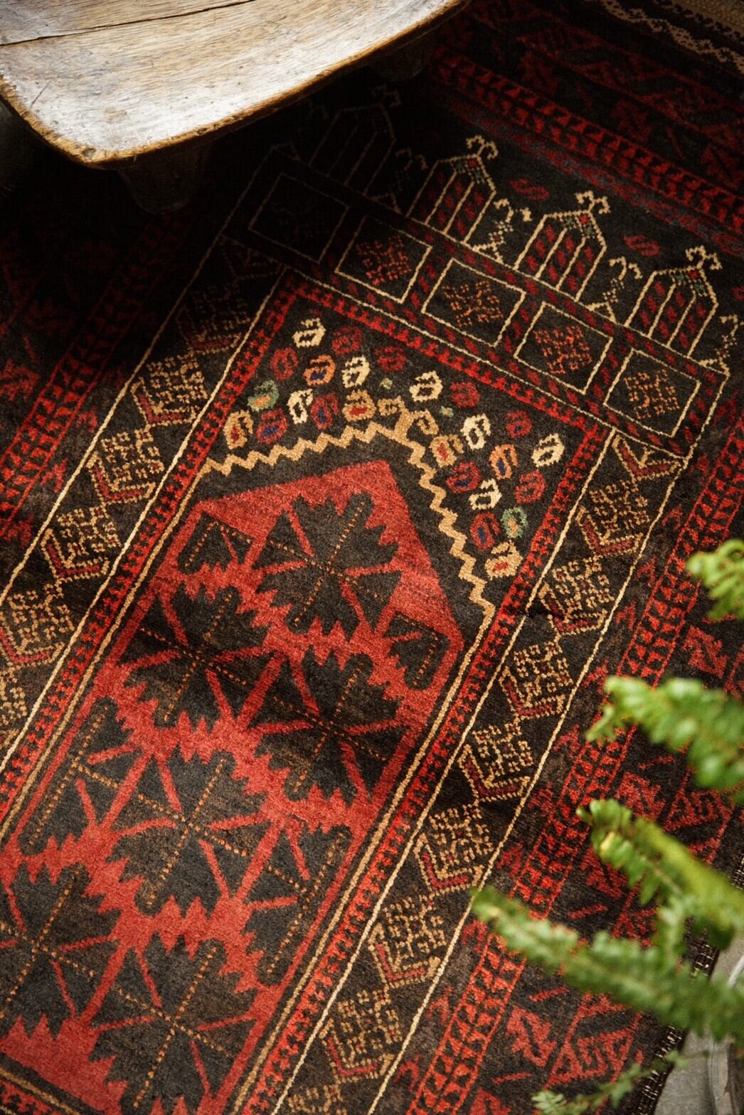 443-Vintage Baluch rug