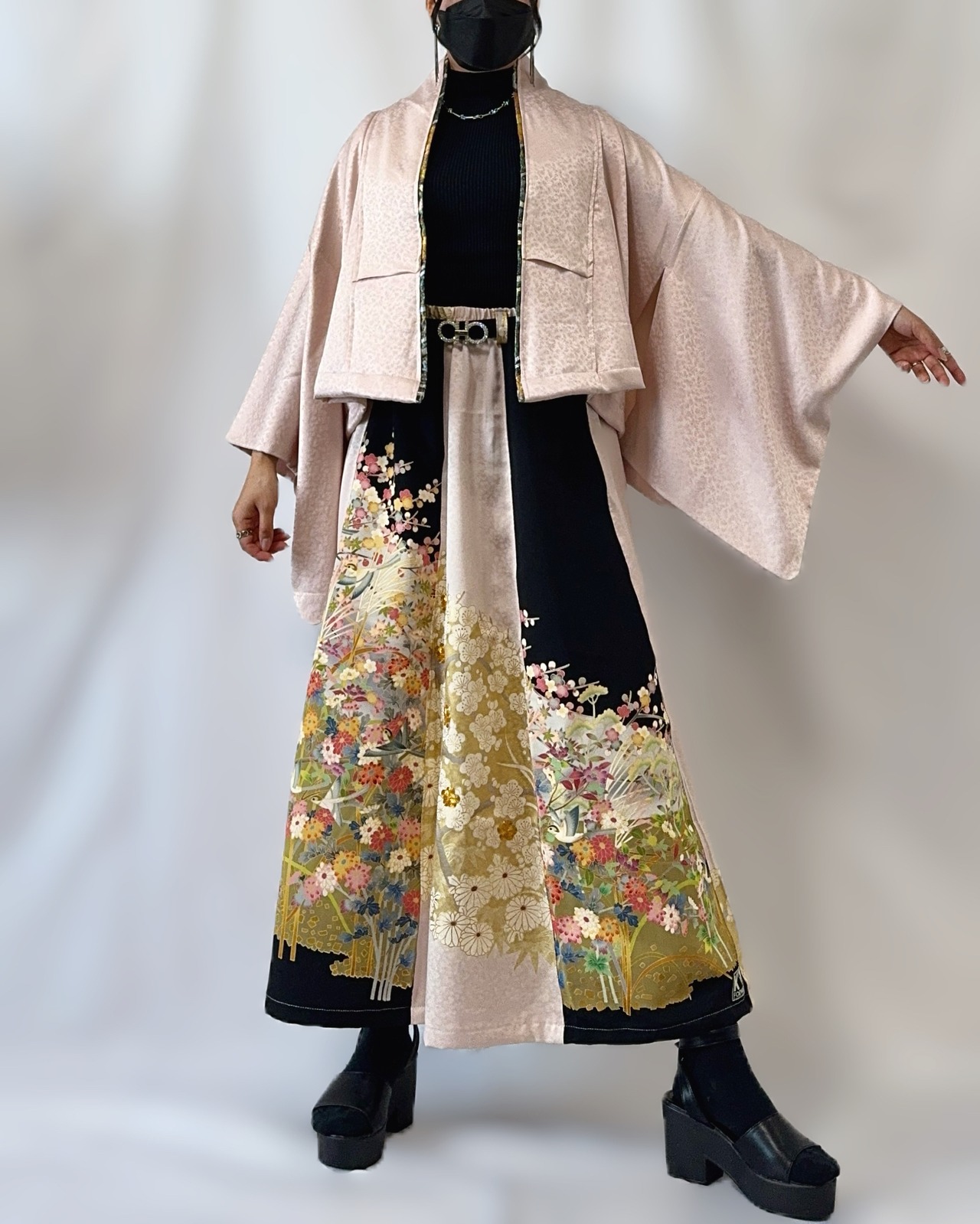 Two piece sets 603 2jacket+1skirt