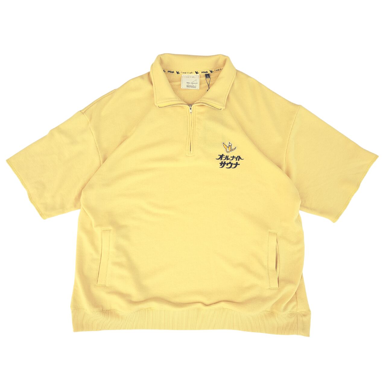 WHAT IT ISNT×SAUVENIR ハーフZIP BIG Tシャツ(yellow)