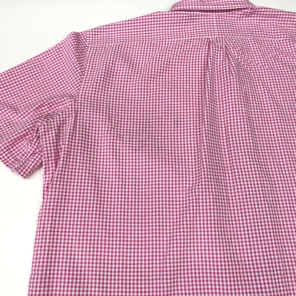 ラルフローレン シアサッカー 半袖シャツ ボタンダウンシャツ ピンク