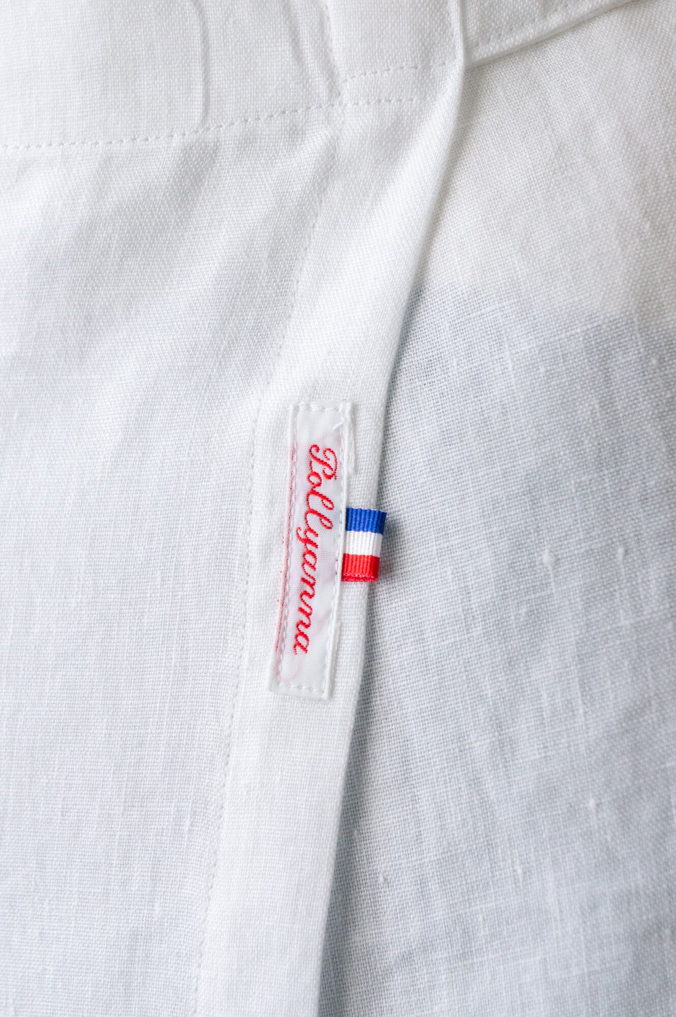 made in France】“Bonne chance!” 手刺繍リネンエプロン | tocolier