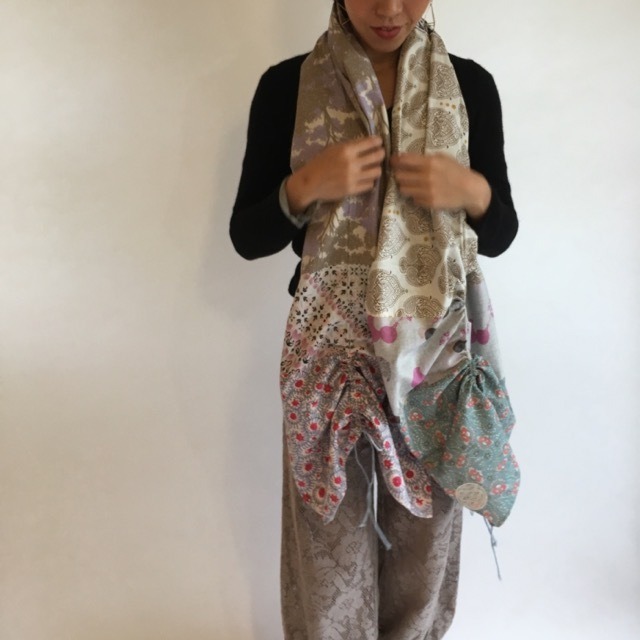 ワイルドシルクストール Silk Stole Wild and Natural 100%