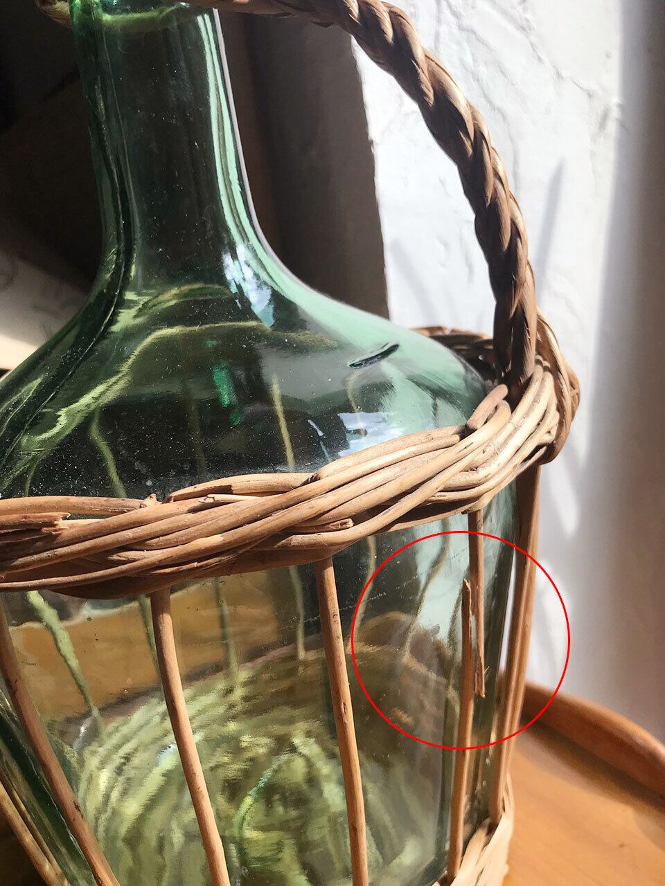 ワインボトル 籐 巻き ラタン | Brocante de La Cocotte ワインボトル 籐 巻き ラタン | Brocante de La Cocotte