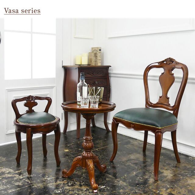 pika-p 天然木 手彫り椅子 アンティーク 1脚 天然木 手彫り椅子