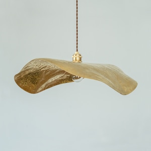 【受注製作】特大ペンダントランプ ＜バタフライ-600＞ / 真鍮　pendant lamp <butterfly-600> / brass