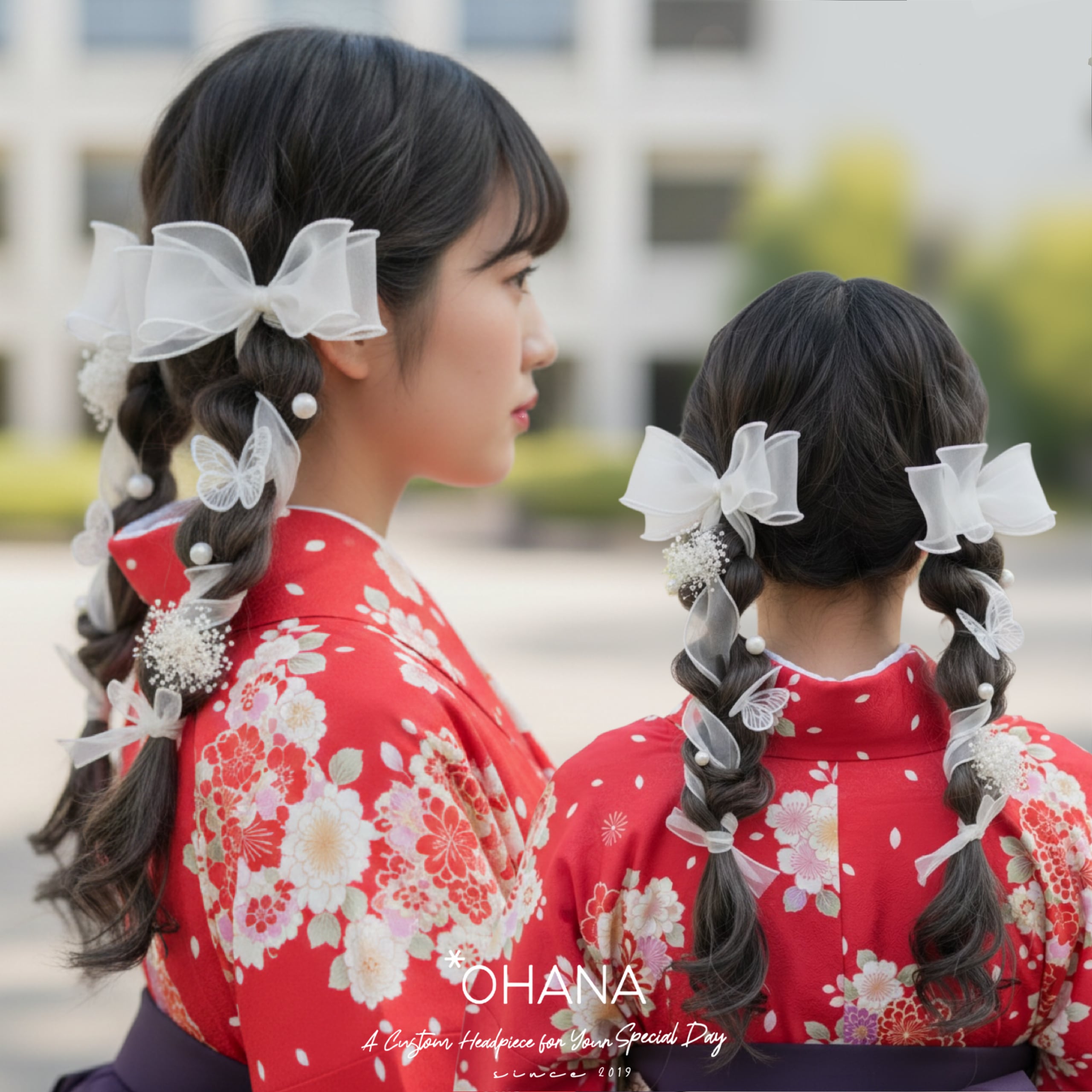 髪飾り ガーリーなヘッドドレス 卒業式 成人式 結婚式 七五三 振袖 袴