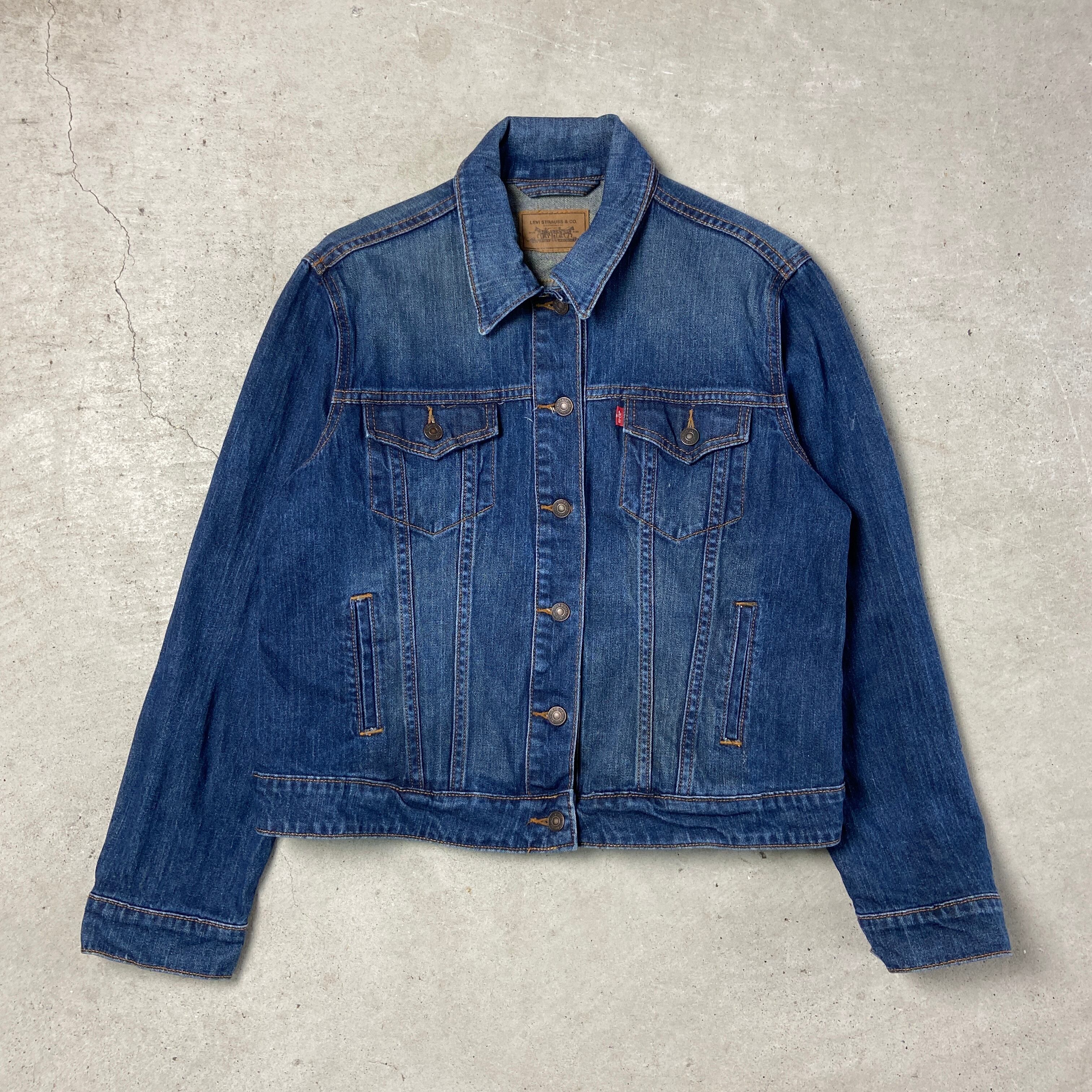 Levi's リーバイス デニムジャケット レディースXL古着 トラッカー ...