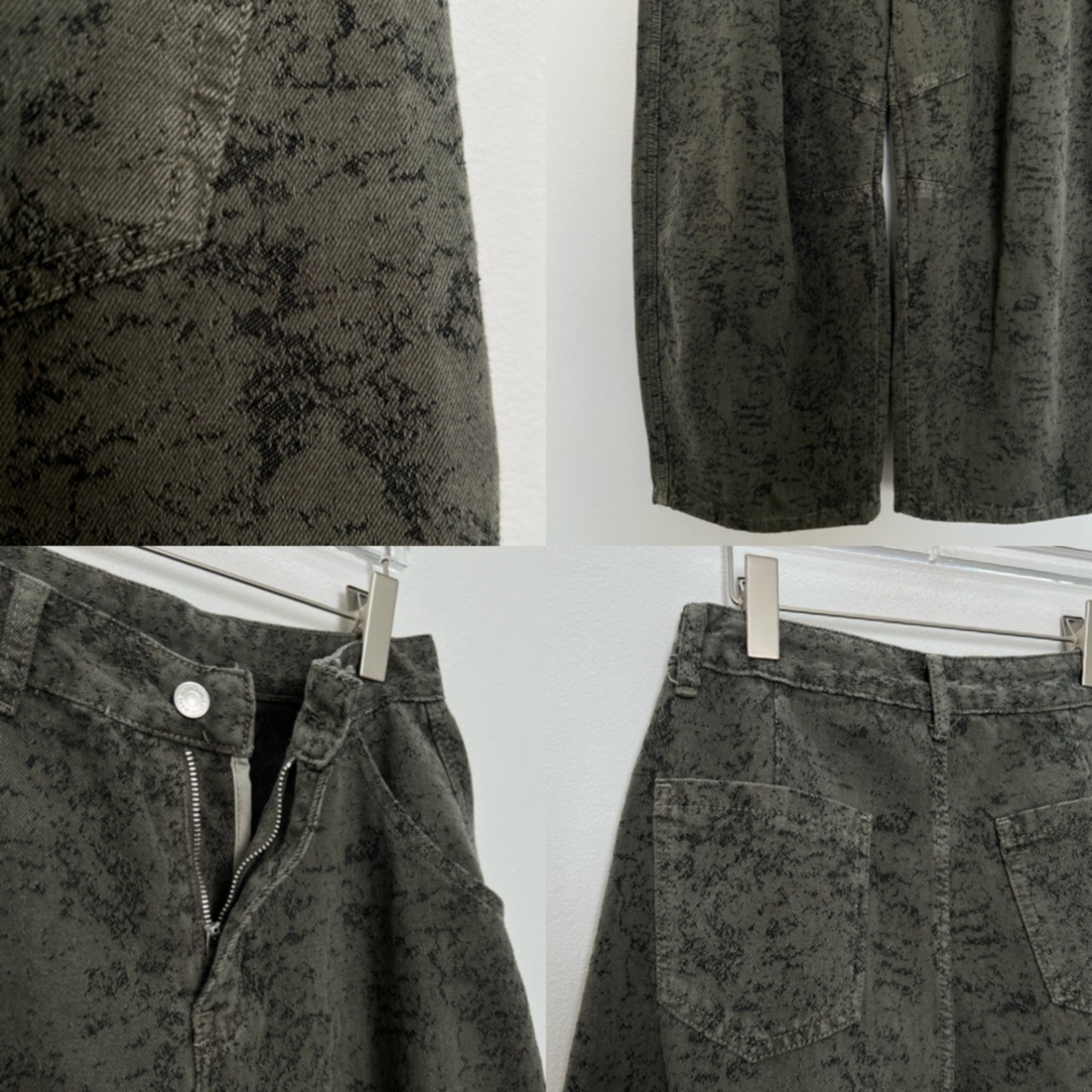 【受注予約:10月上旬入荷予定】クラッシュ加工カツラギワイドPT/グレー
