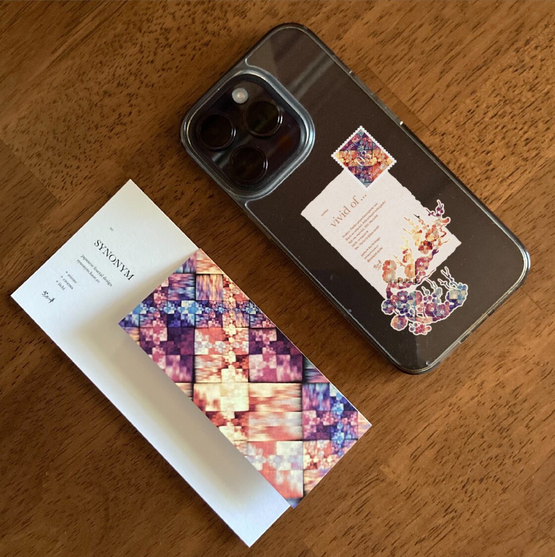 浪漫 - 和風 ステッカー iPhone クリアケース（ハード or ソフト）【23