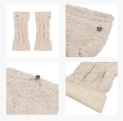 GOXO ゴーエックスオー ハートダンブルストリングレッグウォーマー ベージュ