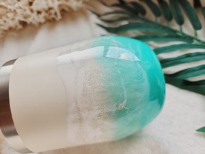 411.オーシャンレジンアート 海のステンレスタンブラー