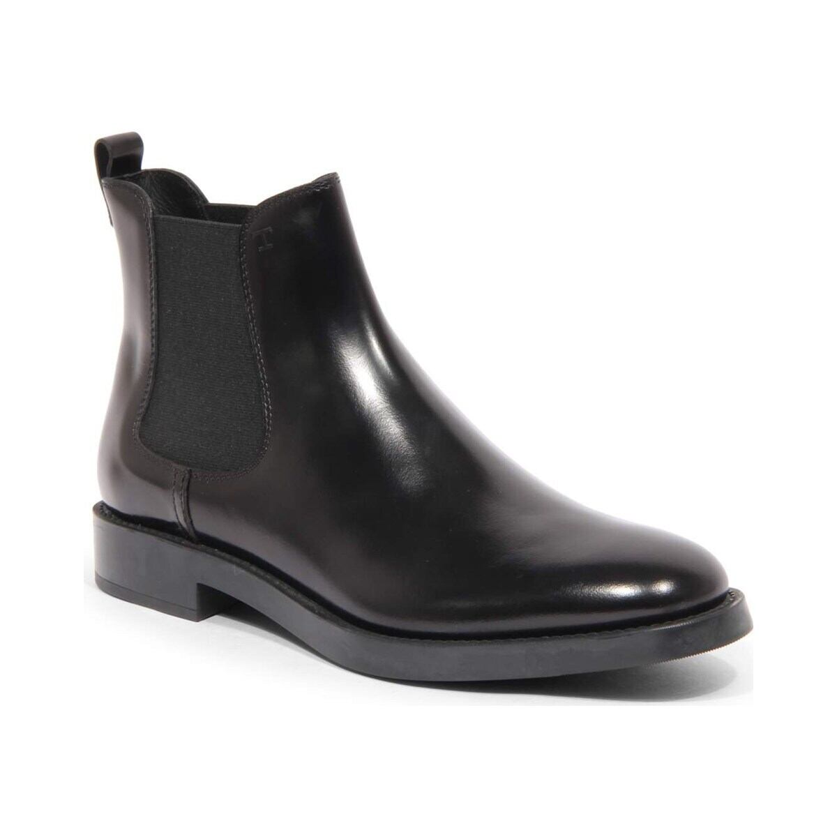 TOD'S トッズ レディース ショートブーツ レザー ブラック