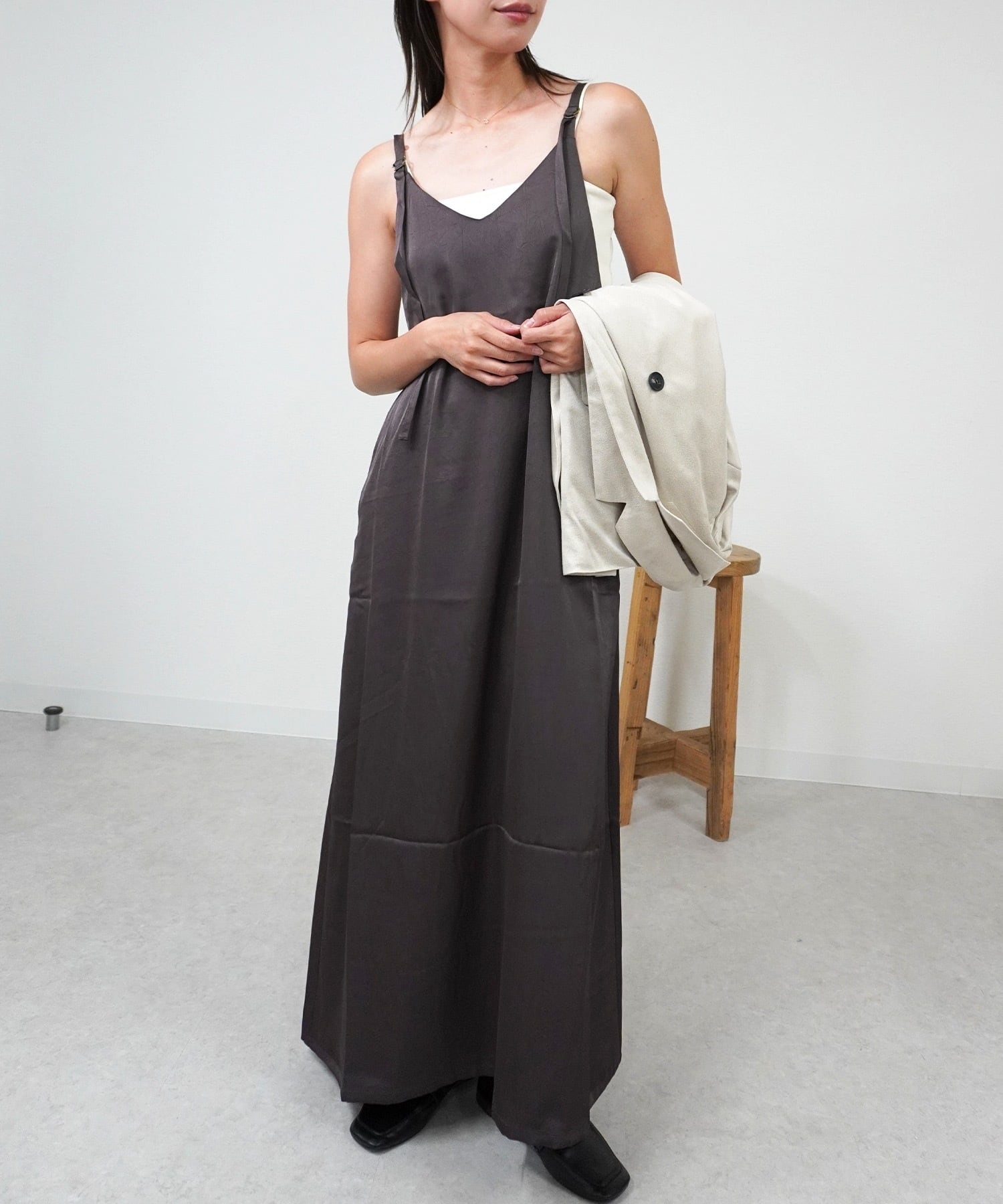 ワッシャーサテンキャミワンピ 5055162（0825） | gossara(ゴサラ)