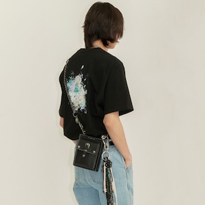[ANDERSSON BELL] UNISEX SPLATTER PRINT T-SHIRTS (BLACK) 正規品  韓国 ブランド 韓国ファッション 半袖 T-シャツ bz20072001