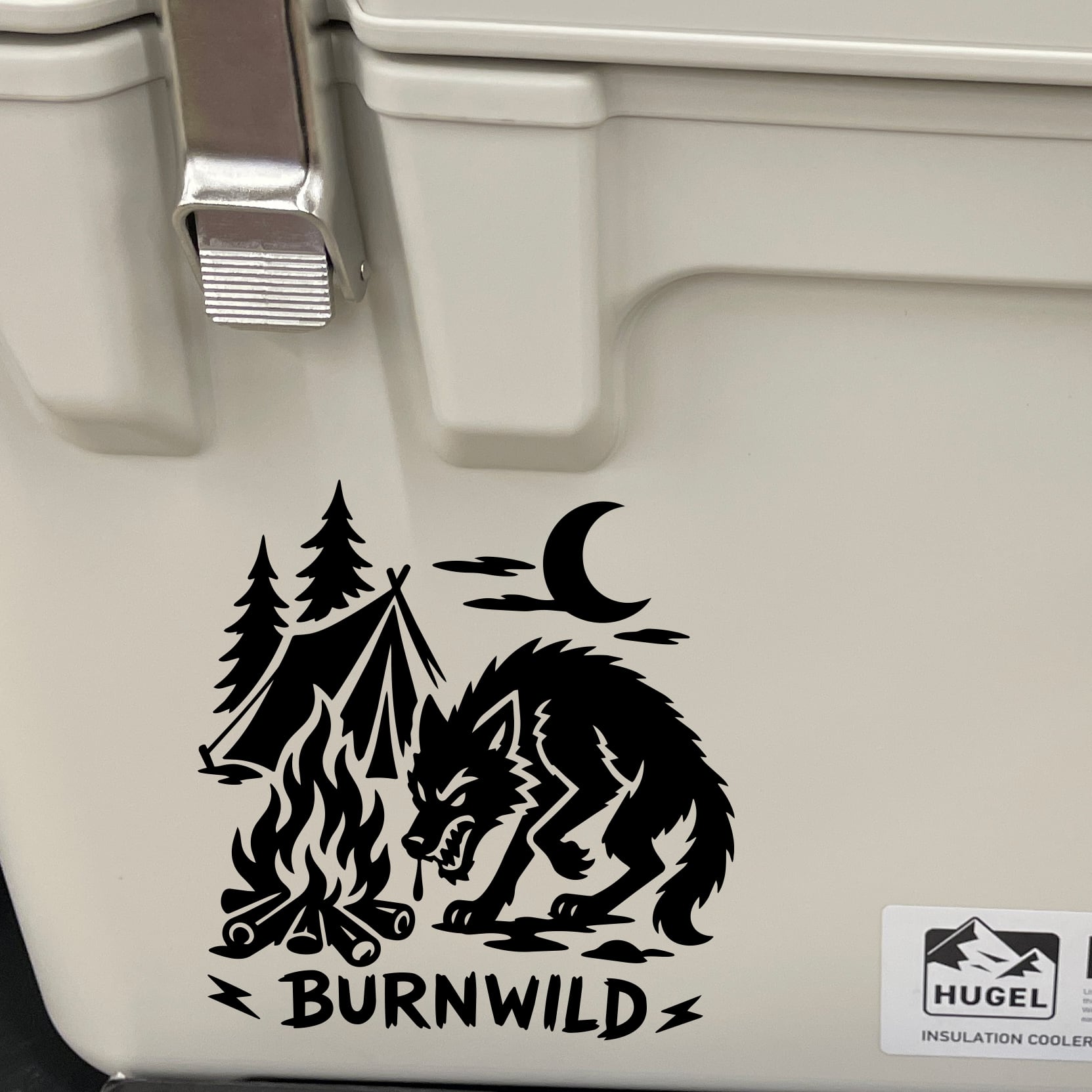 キャンプ ステッカー アウトドア用 防水 屋外対応 BURN WILD テント